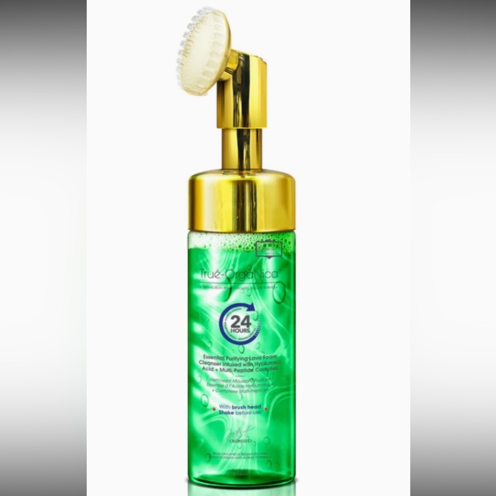 Essential Purifying Lava Foam Cleanser Infused with Hyaluronic Acid + multi pept